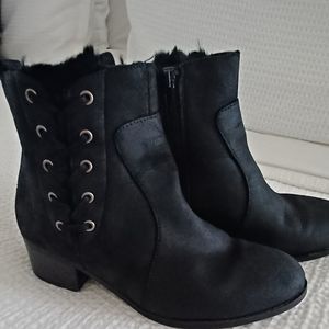 Girl Justice Black Booties Size 7